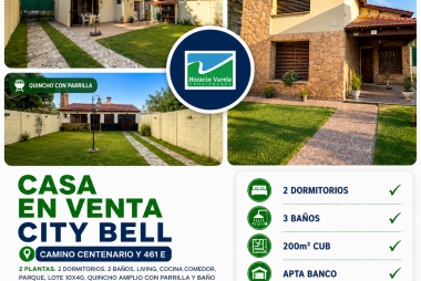 Casa en venta en City Bell, Camino Centenario y 461 E
